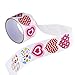 Heart Stickers Valentine Stickers for Kids, 3 Rolls Adhersive Stickers with 20 Different Designs for Valentine's Day - 300 Pack
