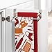 mDesign Over-Door Cabinet Towel Holder - Kitchen Cabinet Double Towel Bar Rack - Over Cabinet Towel Bar Hanger for Hand, Dish, and Tea Towels - 9.84