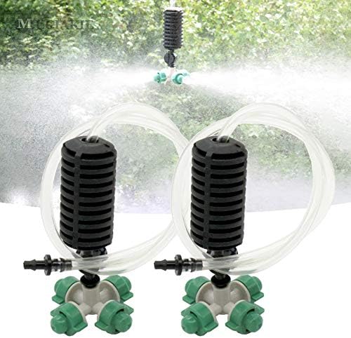 5 Kits Garden Greenhouse Fogger's Hydro Cooling Humidifying Irrigation Kit System Watering Cross Misting Spinkler Nozzle Spray