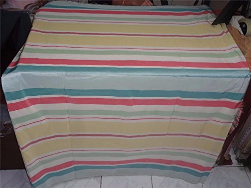 100 % SILK TAFFETA PASTEL COLOUR STRIPE 54 INCHES