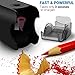 Pencil Sharpener, Aufun Professional Portable Electric Pencil Sharpener; Auto Quick Sharpening/Safety Durable Design/Battery USB Powered, for Kids, Classroom, Office