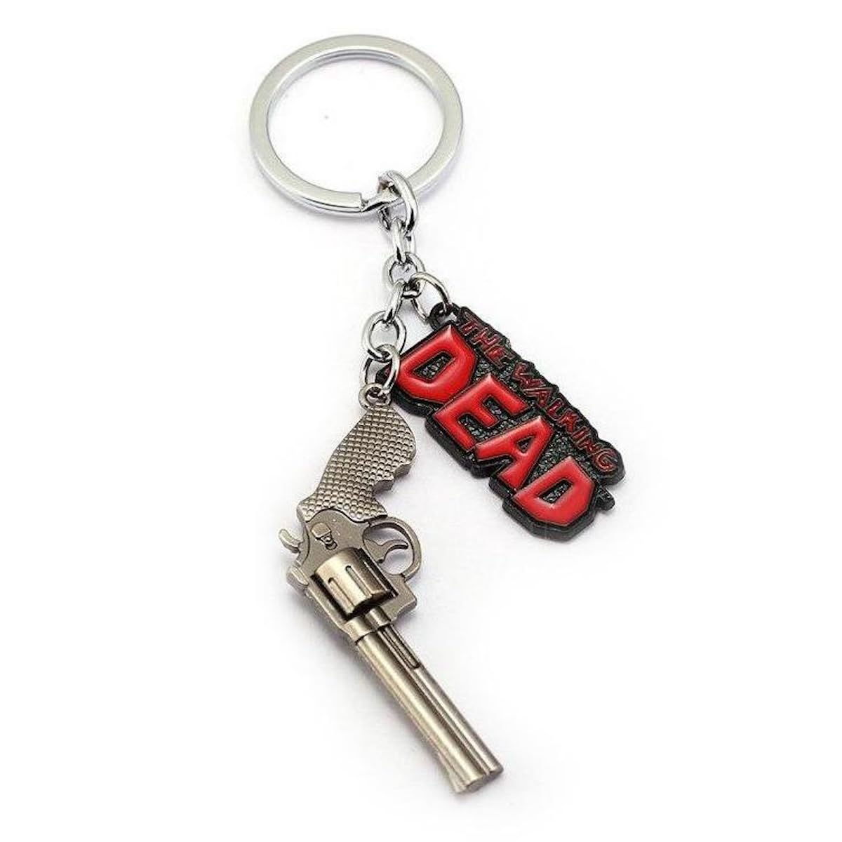 Metal Keyring Silver Plated Solid Metal Keychain