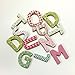 Mudpuppy 40-Piece Sweet Patterns Magnetic Wooden ABCs Set – Magnetic Uppercase Letters Each Measure 1.75” for Ages 3-7