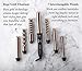 Foxybae 7-in-1 Curling Wand Set - Le’se7en Professional Titanium 7 Interchangeable Curler Set with LCD Display for Temperature Control (Black-Rose Gold)