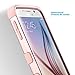 ULAK Galaxy S6 Case, S6 Case, Shock Resistant Hybrid Soft Silicone Hard PC Cover Case for Samsung Galaxy S6, Will NOT Fit S6 Active (Rose Gold)