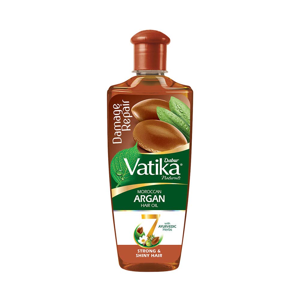 DABUR Vatika Naturals Moroccan Argan Hair Oil with 7 Ayurvedic Herbs