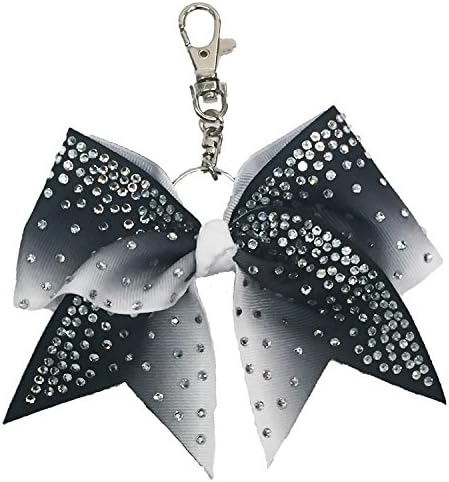 Rhinestone Ombre Key chain Bow Cheerleading Accessory
