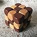 SFTRANS Puzzle Toys, Wood Brain Teaser with Kongming Lock 3D Snake Cube Puzzles, Best Gift for Child/Adults, Birthdays, Valentine’s Day, Thanksgiving, (2.9 x 2.9 x 2.9 inches)