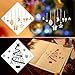 Coogam 8 Pcs Christmas Stencils Template - Reusable Plastic Craft for Art Drawing Painting Spraying Window Glass Door Car Body Wood Journaling Scrapbook Holiday Xmas DIY Decoration 5x5 inch
