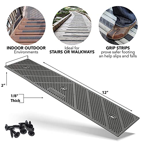 GripStrip Stair Treads for Wooden Steps, Non Slip Stair Grips for