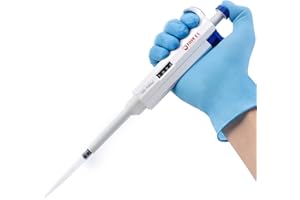 FOUR E'S SCIENTIFIC 1ml Single-Channel Pipettor Adjustable Variable Volume 100-1000ul Micro Pipette High Accurate Pipettor for Laboratory