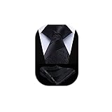 HISDERN Extra Long Floral Paislry Tie Handkerchief