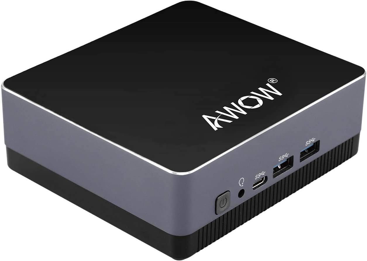 AWOW Mini PC Windows 10 Pro, Micro Mini Desktop Computer 8GB DDR 128GB