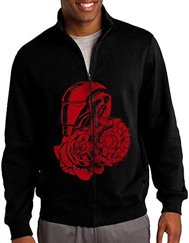 Tony Stark Light-Up Arc Reactor LED Iron Stand-up Collar Zipper Jacket Sweatshirt