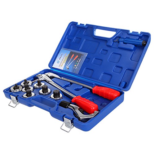 Iglobalbuy HVAC Airconditioner 7 Heads Tube Expander Swaging Plumbing Pipe Kit Copper Tubing Kit
