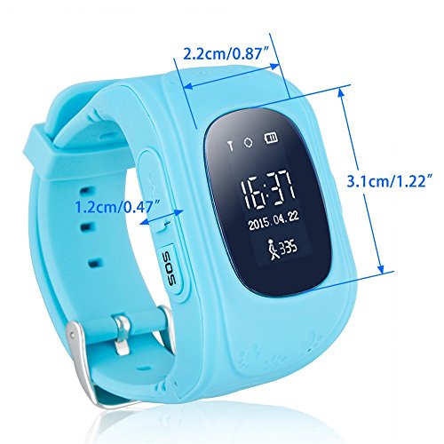 Smart Watch for Kids-ZEERKEER GPS Tracker Smart Watch Pedometer with SOS Call Anti-Lost Alarm Remote Monitor GPS/LBS Locator Smart Bracelet Best Gift for Girls Children boy (Q50)