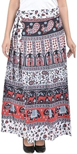 Decot Paradise Women's A-Line Skirt (SKT3148_White_Free Size)