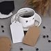 Outus 200 Pieces Kraft Paper Gift Tags Wedding Tags Bonbonniere Tags with 30 Meters Natural Twine
