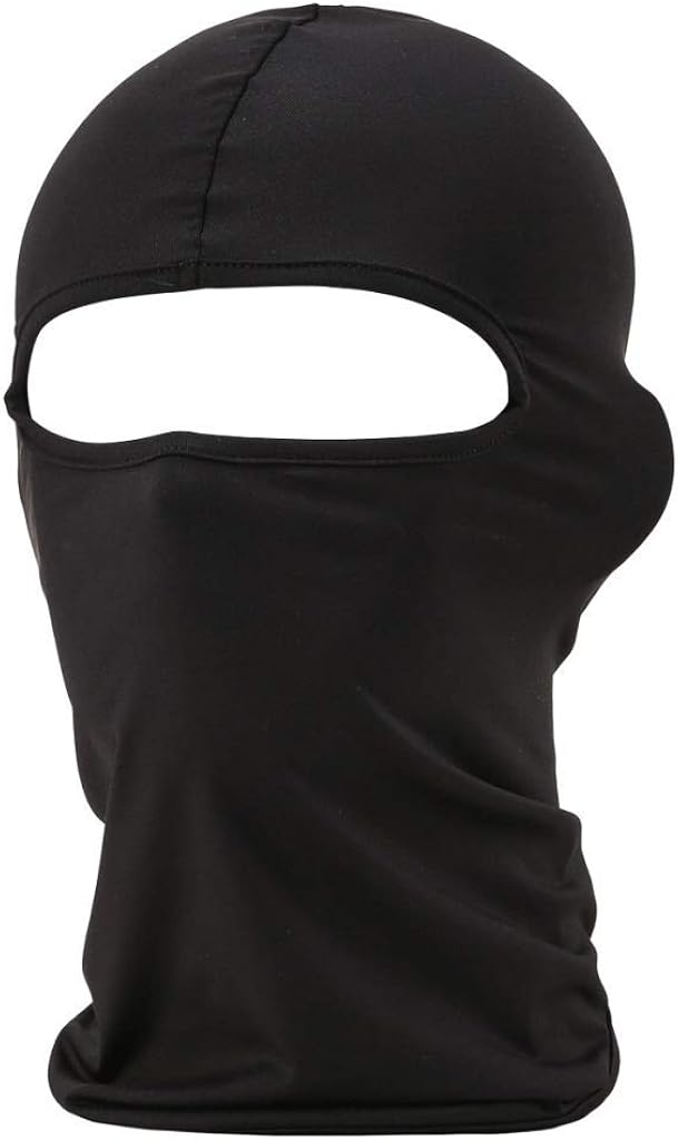 Black Balaclava, Full Face Mask Neck Gaiter, Tactical Scarf Mouth Cover, Summer Cooling UV Protector, Neck Warmer Headband Winter Windproof for Outdoor Sports for Men/Women at  Men’s Clothing store