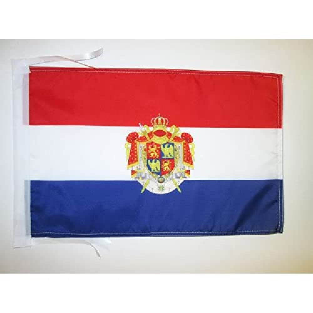 AZ FLAG - Kingdom of Holland 1806-1810 Flag - 18'' x 12'' - 100% Polyester Bonaparte Small Banner with Two Cords - Fade Resistant - Vivid Colors - 18x12 in - 45x30 Cm โ image 1