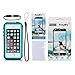 iPhone SE Waterproof Case, Easylife IP68 Certified Ultra-thin with Built-in Screen Protector Extreme Durable Waterproof Shockproof Full Sealed Perfectly Fit iPhone 5/5S/SE (Blue)