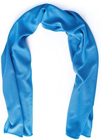 RUVINCE Evaporative Cooling Towel ,35"x12" Snap Cooling Towel for Sports, Workout, Fitness, Gym, Yoga, Pilates, Travel, Camping &amp; More
