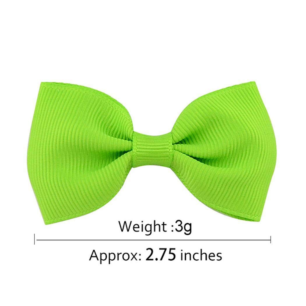 Eubell 20 Pcs/Set Kids Fashion Casual Cute Headwear Duckbill Clip Bow Hair Clip