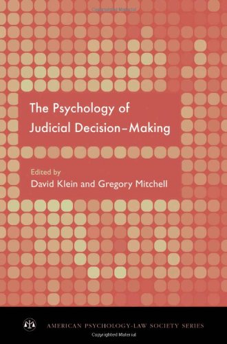 The Psychology of Judicial Decision Making (Hardcover)