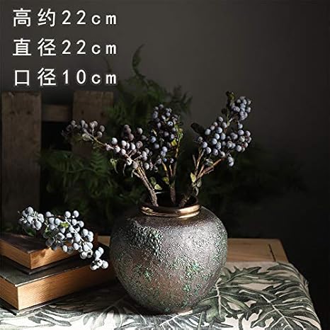 mangege Jingdezhen Cerámica Gruesa Lata Flores hidropónicas Secas