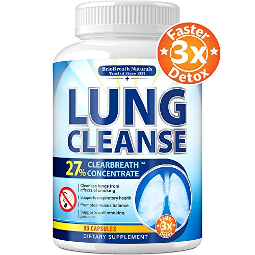 Lung Cleanse - Helps to Quit Smoking & Supports Respiratory Health - Effective Lung Detox - Made in USA - Lung Support, Asthma Relief, COPD Treatment, Allergy Relief - with Elecampane & Green Tea