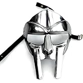 RK NAUTICAL INSTRUMENT MF Doom Gladiator Mask, Medieval Style, Silver, Adult Size, 18g Custom Crafted Halloween Costume Accessory