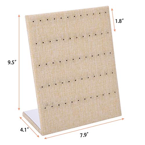 Autoark Sackcloth 30 Pair Earrings Display Holder Organizer,Jewelry Display Stand,AJ-043