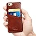iPhone 6s/6 Case, Benuo [Card Slot Vintage Series] [Genuine Leather] Slim Corrected Grain Leather Case [2 Card Slots], Leather Case Back Cover [Business Style] for iPhone 6/6s 4.7 inch (Brown)