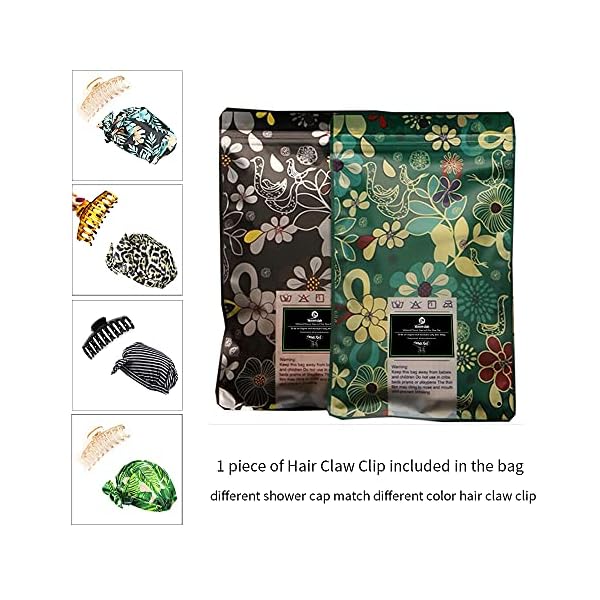 Waterproof-Shower-Cap-for-Women-Reusable-Shower-Hair-Hat-with-Elastic-Band-for-Ladies-Girls-Kids-as-Bathing-Accessories-for-Bath-Spa-Hair-Salon-Hair-Protection-Keep-Long-Hair-Dry-zebra Waterproof Shower Cap for Women, Reusable Shower Hair Hat with Elastic Band for Ladies Girls Kids as Bathing Accessories…