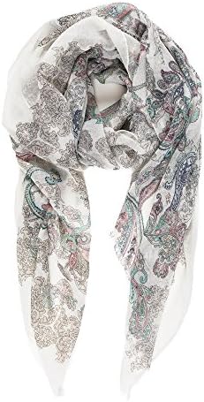 Scarfs for women by Melifluos Fashion Scarf Paisley Floral Scarves Lightweight Shawl Wrap (P081-1)