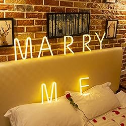 Light Up LED Neon Letter Sign Wall Decorative Neon