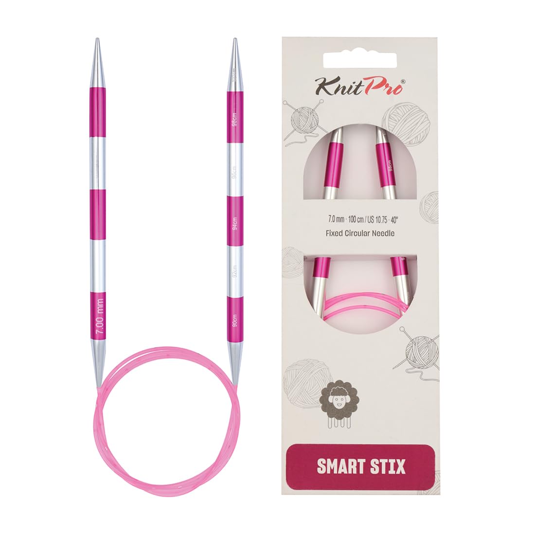 KnitPro Smartstix Fixed Circular Needles 40" (100cm) | 7.00mm — image 1