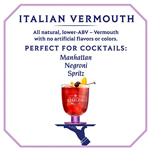 Starlino Rosso Vermouth 17% Vol Alkohol – italienischer roter Wermut, Sweet Vermouth mit Vanillenote gereift in Amerikanischen Bourbon Fässern, Roter Vermouth (1 x 0,75l Flasche) – Bild 5