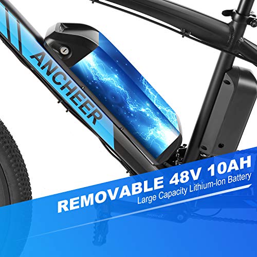 ANCHEER Electric Bike, 48V 500W 27.5" Electric Mountain Bike with