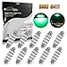 Partsam 10PCS Green 12-3528-SMD 569 578 42mm Festoon LED Lights Interior Dome Map Lamp Bulbs