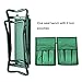 Wuudi Folding Garden Kneeler Seat Bench with Two Tool Pouches and Kneeling Pads Used in Gardening Work