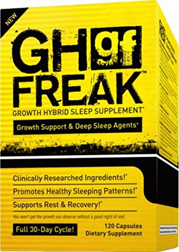 Pharmafreak GH Freak - Growth Hybrid Sleep Supplement - 120 Capsules - Top Rated Bodybuilding Recovery Supplement - Build Muscle and Recover Faster w/ Healthy Sleeping Patterns.