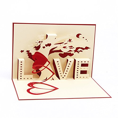 Carte 3d Amour Papier Spiritz Carte Pop Up Mariage Carte 3d Love