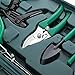 Jranter 10 Pieces Stainless Steel Garden Hand Tool Set – Green Garden Hand Tools with with Plastic Toolbox Storage Casethumb 2