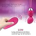 Bullet Vibrator - Kegel Weights Ball,Dual 10 Speeds Remote Control Ben Wa Kegel Exercise Balls Cordless Rechargeable Waterproof Electric Massager (Rose red)