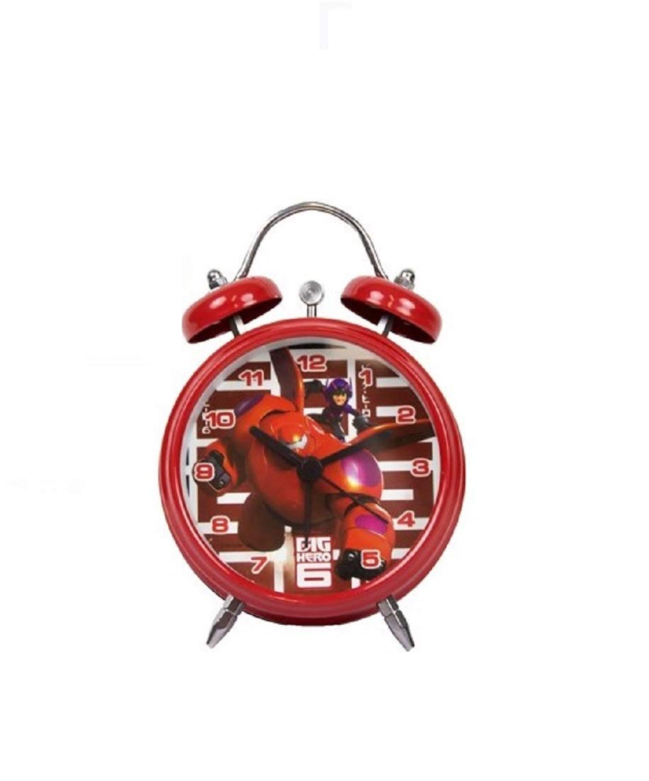Baymax Big Hero Alarm Clock for Children Analogue Gift for Children Boys Men Cinema Cartoon Film