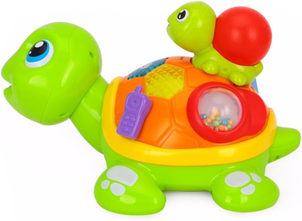 Early Educational 6 Month Old + Toddler Baby Parent Child Tortoise Interactive Animal Puzzle with Lights, Music and Sounds for Children Kids Boys and Girls