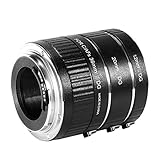 Neewer 12-20-36mm Macro Automatic Extension Tube Set DG for Canon EOS Cameras Such as 1d Mark II,III,IV,5D Mark II,7D,10D,20D,30D,40D,50D,300D,350D,401D,0D,500D,550D,650D,700D,1000D
