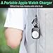 Wireless iPhone Watch Charger [ MFi Certified], Portable iwatch Charger 700mAh Smart Keychain Power Bank, Compatible Watch Series 4, 3, 2, 1 & Nike 38/42mm Watch Charger for Travel