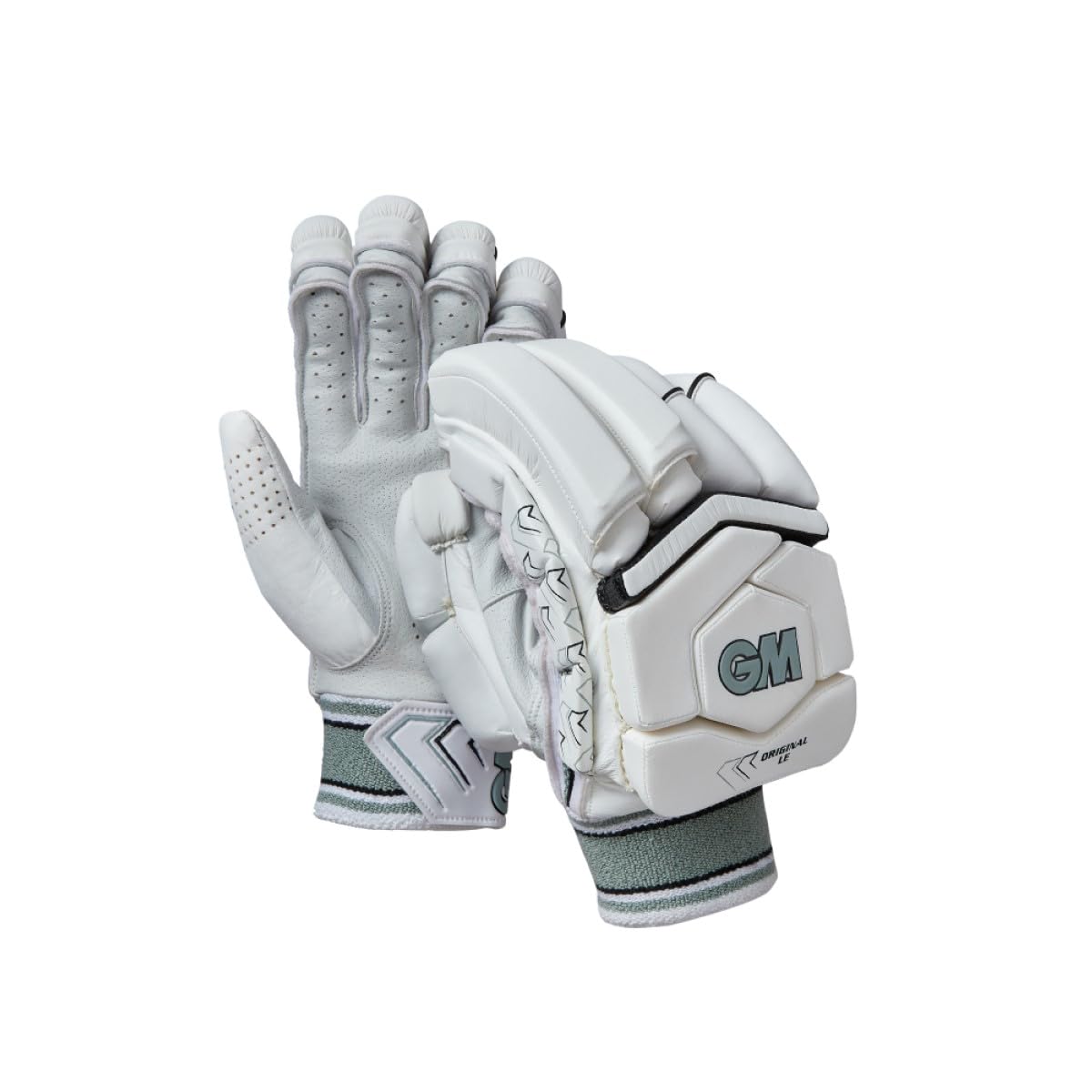Gunn & Moore GM | Cricket Batting Gloves | Original Limited Edition | Bottom Hand Thumb Tip Protection | Pittards Armortan Leather Palm | Adult Right Handed | Approx Weight per Pair 440 g
